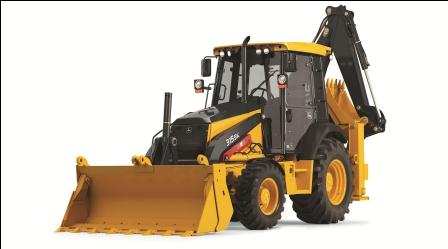 John Deere, экскаватор-погрузчик, машина
