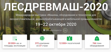 «Лесдревмаш-2020» пройдет в запланированные сроки с 19 по 22 октября. До встречи офлайн!