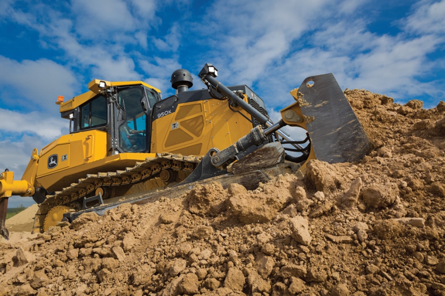 John Deere представляет новый гусеничный бульдозер 950К